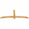 Ekena Millwork Bellingham Rough Sawn Timber Gable Bracket, Western Red Cedar, 72"W x 30"H x 2"D x 4"F, 10/12 Pitch GBW072X30X0204BEL00RWR - alternate 4